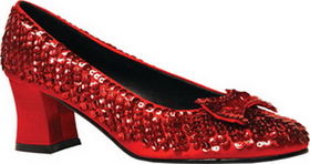 Morris Costumes Women's Red Sequin Shoes