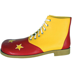 Morris Costumes HA59RYLG Adult's Deluxe Professional Red &amp; Yellow Clown Shoes