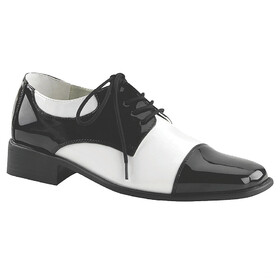 Morris Costumes Black &amp; White Oxford Shoes Size