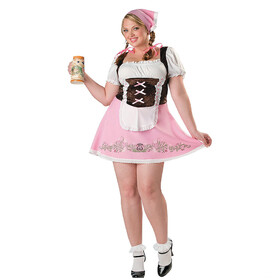 InCharacter Women's Fetching Fraulein Plus Size Costume