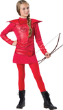 Morris Costumes Girl's Red Warrior Huntress Costume