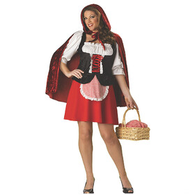 InCharacter Women's Plus Size Red Riding Hood Costume