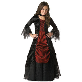 InCharacter IC7002MD Girl's Gothic Vampira Costume