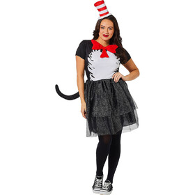 Morris Costumes ISD102794XL Adults Dr. Seuss The Cat in the Hat The Cat Dress Costume