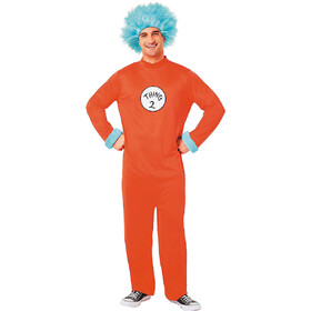Morris Costumes ISD102814XL Adults Dr. Seuss Thing 1 or Thing 2 Jumpsuit Costume