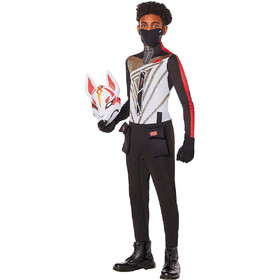 Morris Costumes ISD104252L Kids Fortnite Drift Variant Jumpsuit Costume