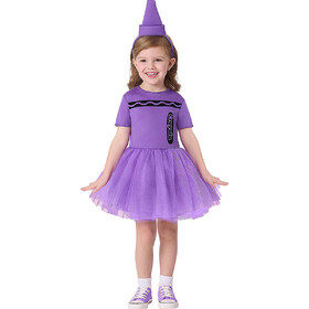 Crayola ISD107211PXS Toddler Crayola® Purple Crayon Box Dress Costume