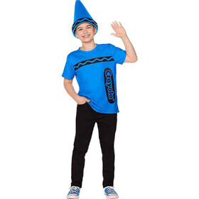 Crayola ISD96851BM Kids Crayola® Blue Crayon T-Shirt Costume Kit