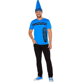 Crayola ISD96852BXL Adults Crayola® Blue Crayon T-Shirt Costume Kit