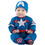 Morris Costumes JWC0650TXS Baby Marvel Captain America&#153; Steve Rogers Costume - 0-6 Months