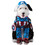 Morris Costumes JWC1204SM Captain America Pet Costume 11-25 lbs, Back Length 10"-13", Chest 14"-18"