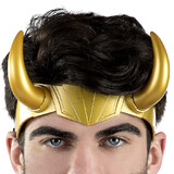 Jazwares JWC3052 Adults Gold Plastic Marvel's Loki™ Loki Headpiece Costume Accessory