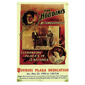 Morris Costumes LA-268 Houdini Metamorphosis Postr
