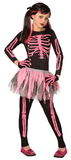 Morris Costumes LF-3146CMD Skeleton Punk Pink Child 8-10