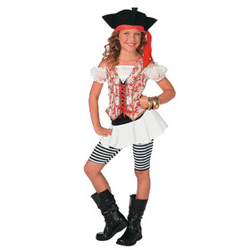 Morris Costumes Girl's Swashbuckler Pirate Costume