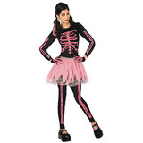 Morris Costumes LF5433XS Women's Pink Punk Skeleton Costume