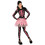 Morris Costumes LF5433XS Women's Pink Punk Skeleton Costume - Extra Small