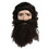 Lacey Wigs LW220BN Coal Miner Wig and Beard Set Brown
