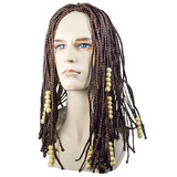 Morris Costumes LW308BN Adult's Brown Dreadlock Wig with Beads