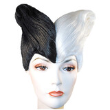 Morris Costumes LW318BW Black And White Combo Wig
