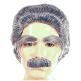 Morris Costumes LW353DBNGY Men's Dark Brown Synthetic Mustache