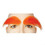 Morris Costumes LW360OR Orange Fur Eyebrows