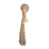 Morris Costumes LW386BL Adult's Blonde Godiva Wig with Flowers
