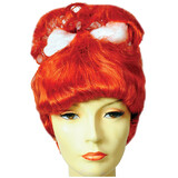 Morris Costumes LW42OR Adult's Red Ponytail Wig with Bone