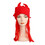 Lacey Wigs LW491RD Devil Hat With Hair
