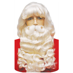 Morris Costumes LW50 Supreme Santa Wig And Beard Set