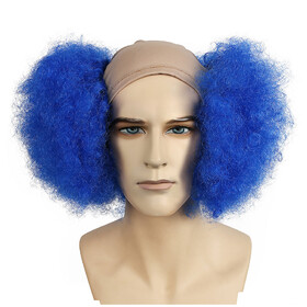 Lacey Wigs LW527BU Adult's Bald Curly Clown Wig