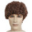 Lacey Wigs LW640MBNRD Adult's Brown Short Afro Wig