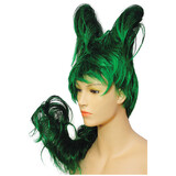 Morris Costumes LW667BKGR Women's Green Hair Sculpture Wig