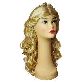 Morris Costumes LW688PBL Women's Cindy Wig with Braids &amp; Curls