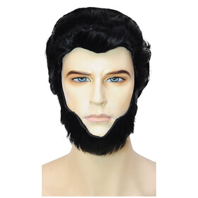 Lacey Wigs LW695BK Adult's Abraham Lincoln Wig &amp; Beard Set