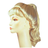 Morris Costumes LW708CBL Women's Champagne Blonde Barbie Beehive Wig