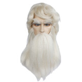 Lacey Wigs LW726WT Santa Wig & Beard Yak Natural Fiber