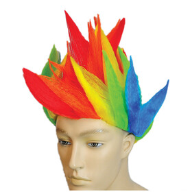 Lacey Wigs LW73RB Clown Spike Rainbow