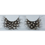Lacey Wigs LW854BKWT Eyelash Feather Dot Black/White
