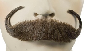 Lacey Wigs LW579 Handlebar Mustache - Human Hair