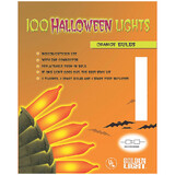 Golden Bay Halloween Lights Orange 100-Count