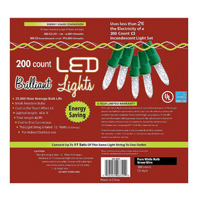 Morris Costumes 200L Holiday LED Lights C3 Style