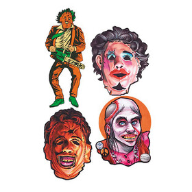 Trick or Treat Studios MAMCRL100 4 Pc. The Texas Chainsaw Massacre Cutout Wall Decorations - Series 1