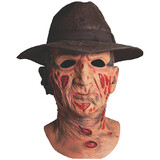 Morris Costumes MARLWB106 Adult A Nightmare on Elm Street Deluxe Freddy Mask with Hat