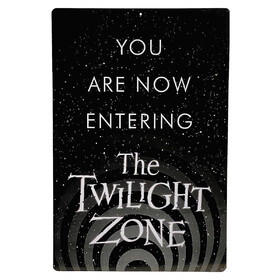 Trick or Treat Studios MASFCBS112 The Twilight Zone You Are Now Entering the Twilight Zone Metal Sign