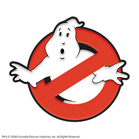 Trick or Treat Studios MASFSP110 1 3/4" Ghostbusters No Ghost Symbol Glow-in-the-Dark Full-Color Enamel Pin