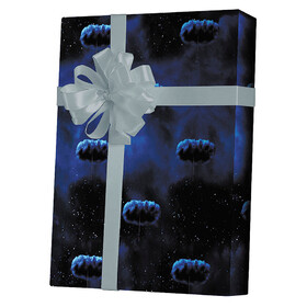 Trick or Treat Studios MASFUS167 NOPE&#153; Cloud Blue &amp; White Printed Wrapping Paper