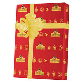 Trick or Treat Studios MASFUS168 NOPE&#153; Jupiter's Claim Red &amp; Yellow Wrapping Paper