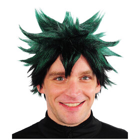 Morris Costumes MC16 Green Spike Anime Wig