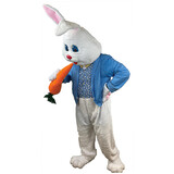 Morris Costumes MC26 Adult's Easter Bunny Costume with Blue Jacket & Vest